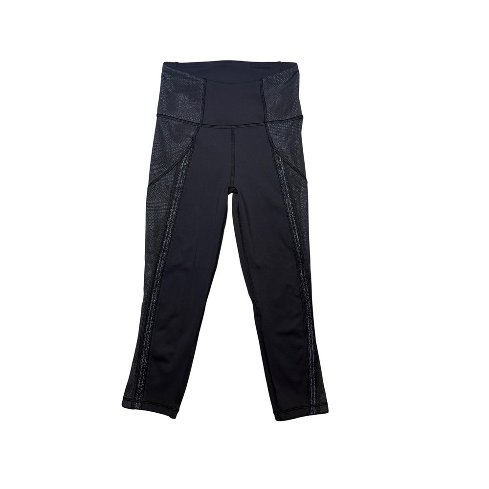 Lululemon Leggings Women Size 4 Black High Rise Mesh